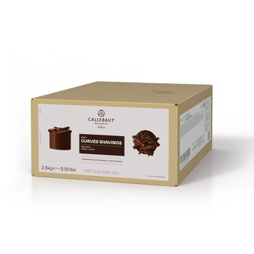 Callebaut Dark Chocolate Curved Shavings